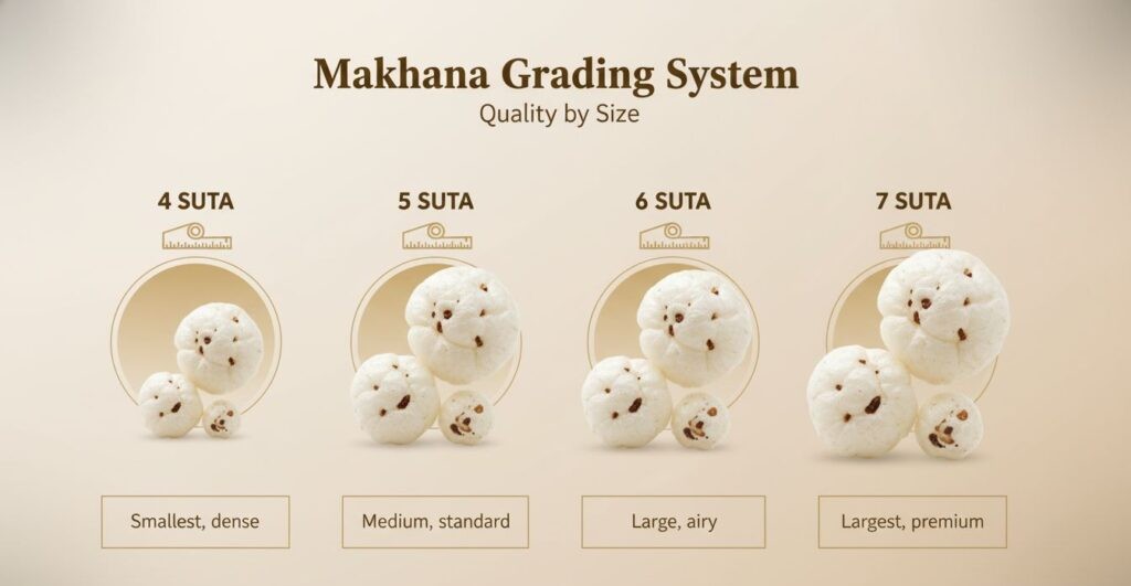Makhana Suta Grading